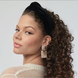 Lele Sadoughi velvet knot headband